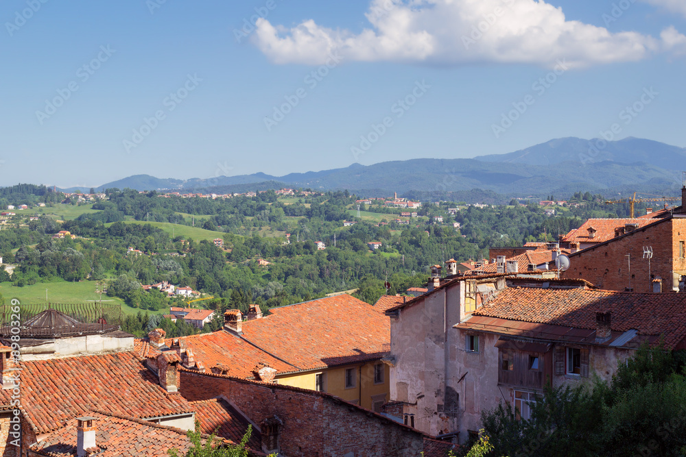 Langhe Hilly Region: viewpoint of  Mondovì (Cuneo). Color image