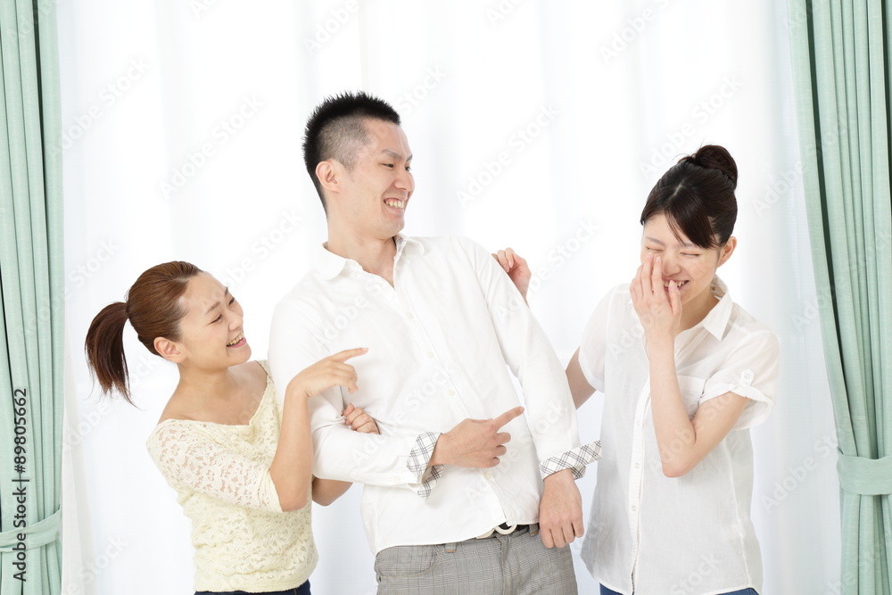 Fototapeta premium Trzech młodych