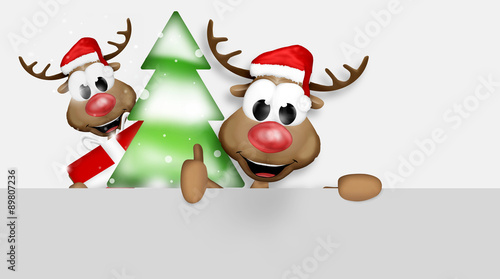 Christmas Thumbs Up Reindeer