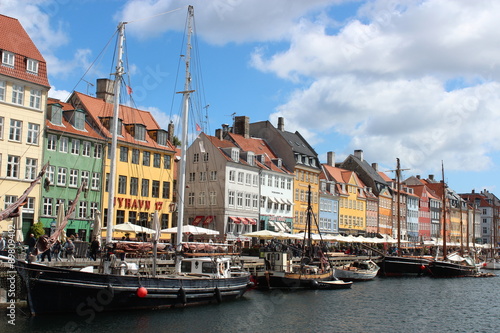 コペンハーゲンのカラフルな街並み