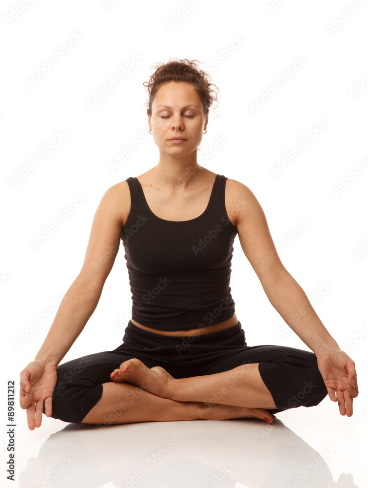 Fototapeta premium Sitting in yoga pose