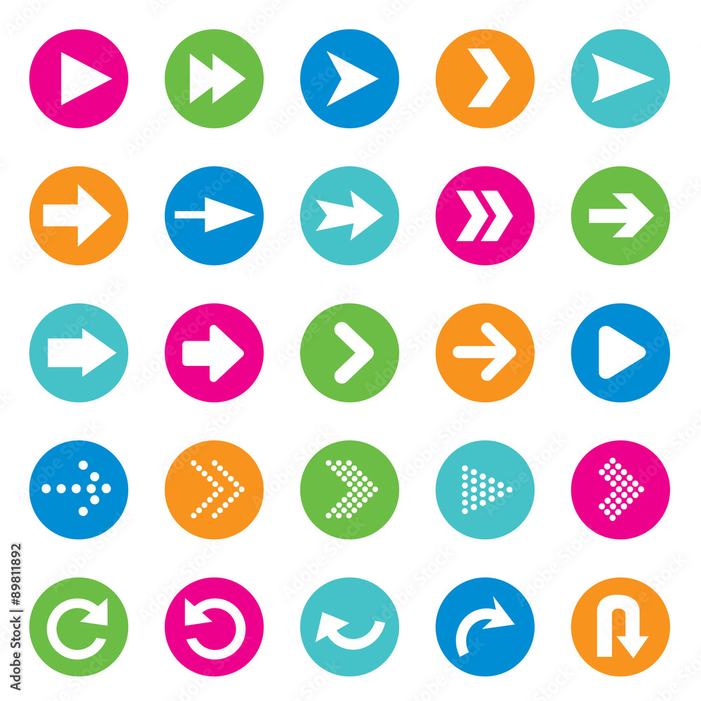 set of universal arrows Vector illustration set of universal arrows Vector illustration