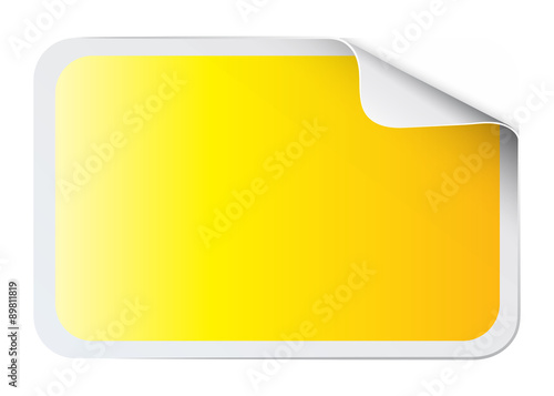 Square yellow sticker on white Free Download Square yellow sticker on white - GFXLoad