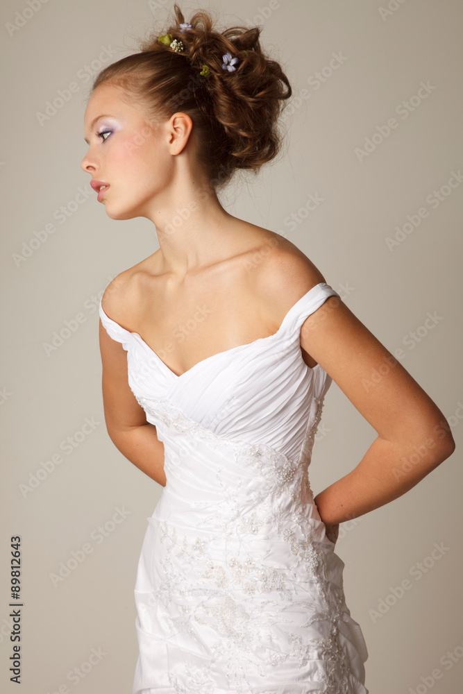 Stunning young bride