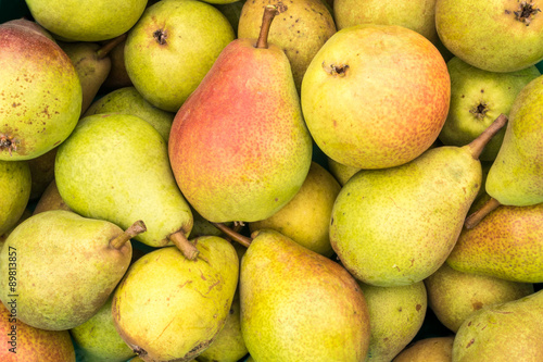 Pears closeup background