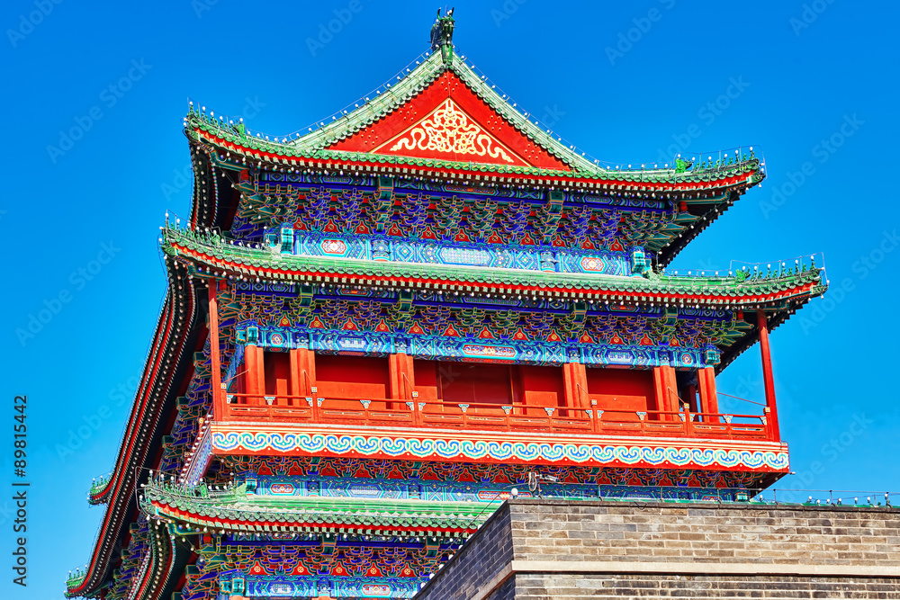 Beautiful Zhengyangmen Gate (Qianmen Gate ). This famous gate is