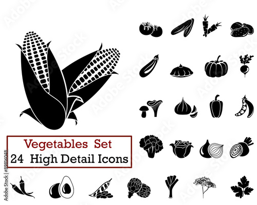 24 Vegetables Icons