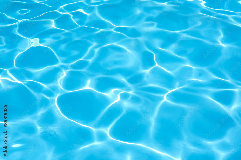 Blue water surface in swimming pool Blue water surface in swimming pool