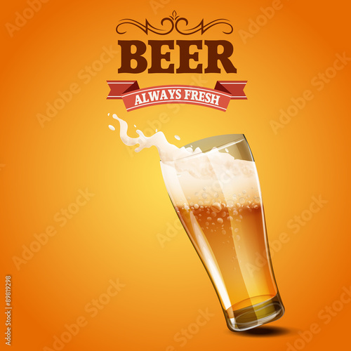 beer always fresh glass