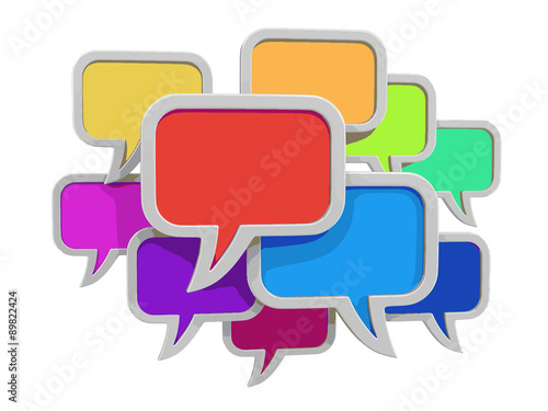 speech bubbles (clipping path included)	
