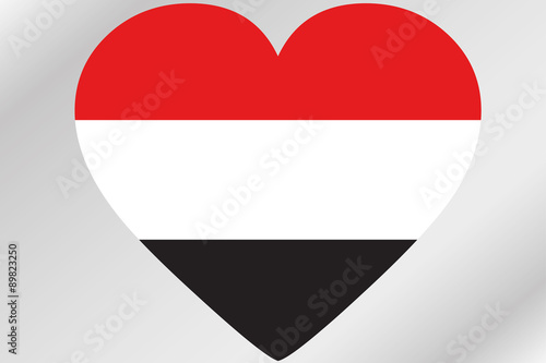 Flag Illustration of a heart with the flag of Yemen Free Download Flag Illustration of a heart with the flag of Yemen - GFXLoad