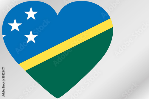 Free Download Flag Illustration of a heart with the flag of  Solomon Islands - GFXLoad