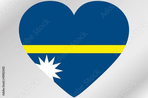 Flag Illustration of a heart with the flag of Nauru Free Download Flag Illustration of a heart with the flag of Nauru - GFXLoad