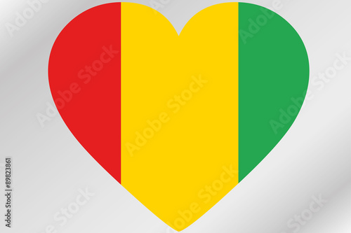 Flag Illustration of a heart with the flag of Guinea Free Download Flag Illustration of a heart with the flag of Guinea - GFXLoad