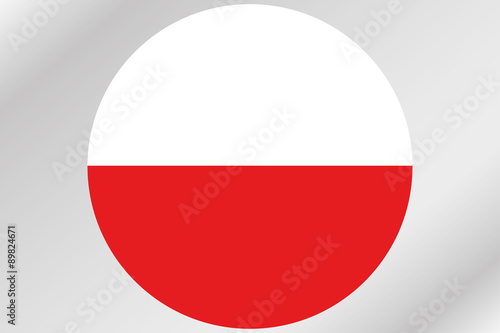 Free Download Flag Illustration within a circle of the country of  Poland - GFXLoad