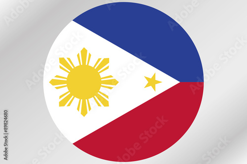 Free Download Flag Illustration within a circle of the country of  Philippines - GFXLoad