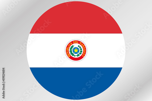 Free Download Flag Illustration within a circle of the country of  Paraguay - GFXLoad