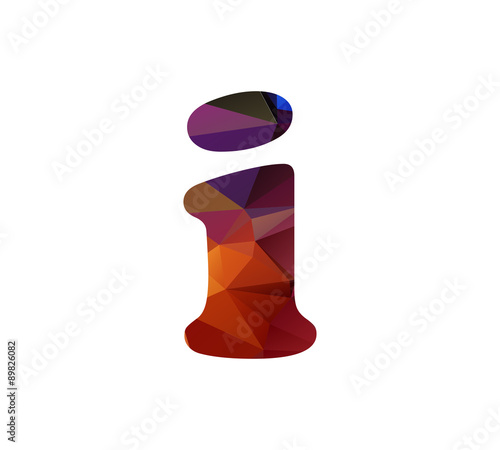 i colorful letterrs triangular