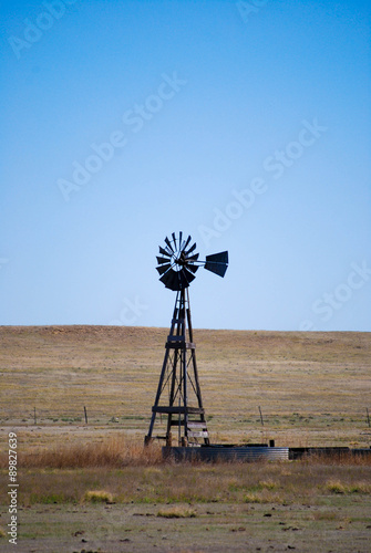 Windmill on plain