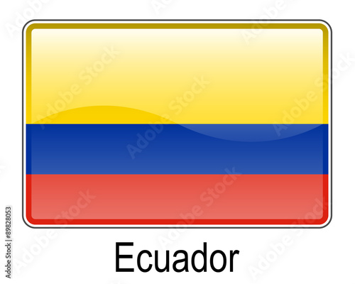 ecuador button flag