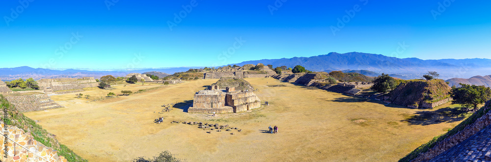 Monte Alban - ruins of the Zapotec city in Mexico