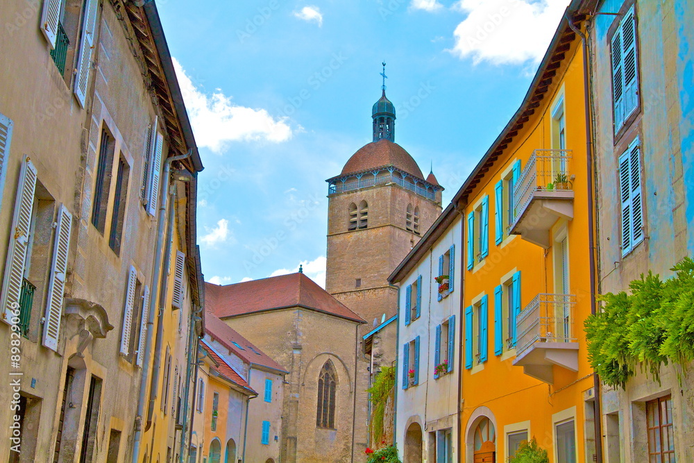 Obraz premium orgelet ville fortifiée jura 1