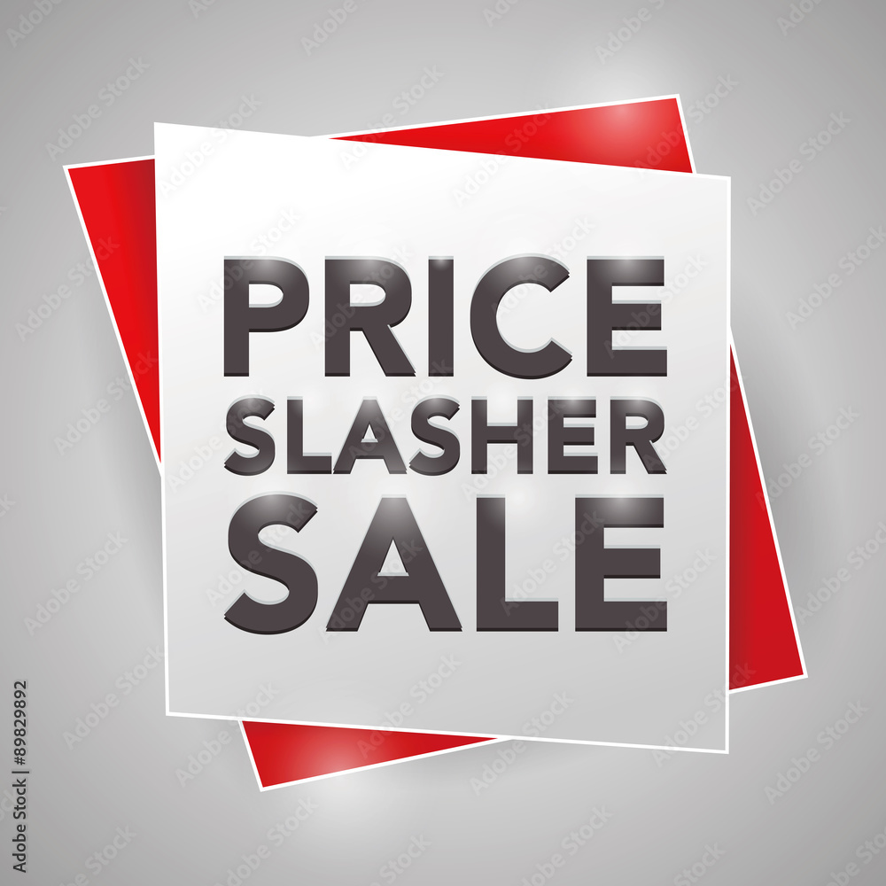PRICE SLASHER SALE, poster design element PRICE SLASHER SALE, poster design element
