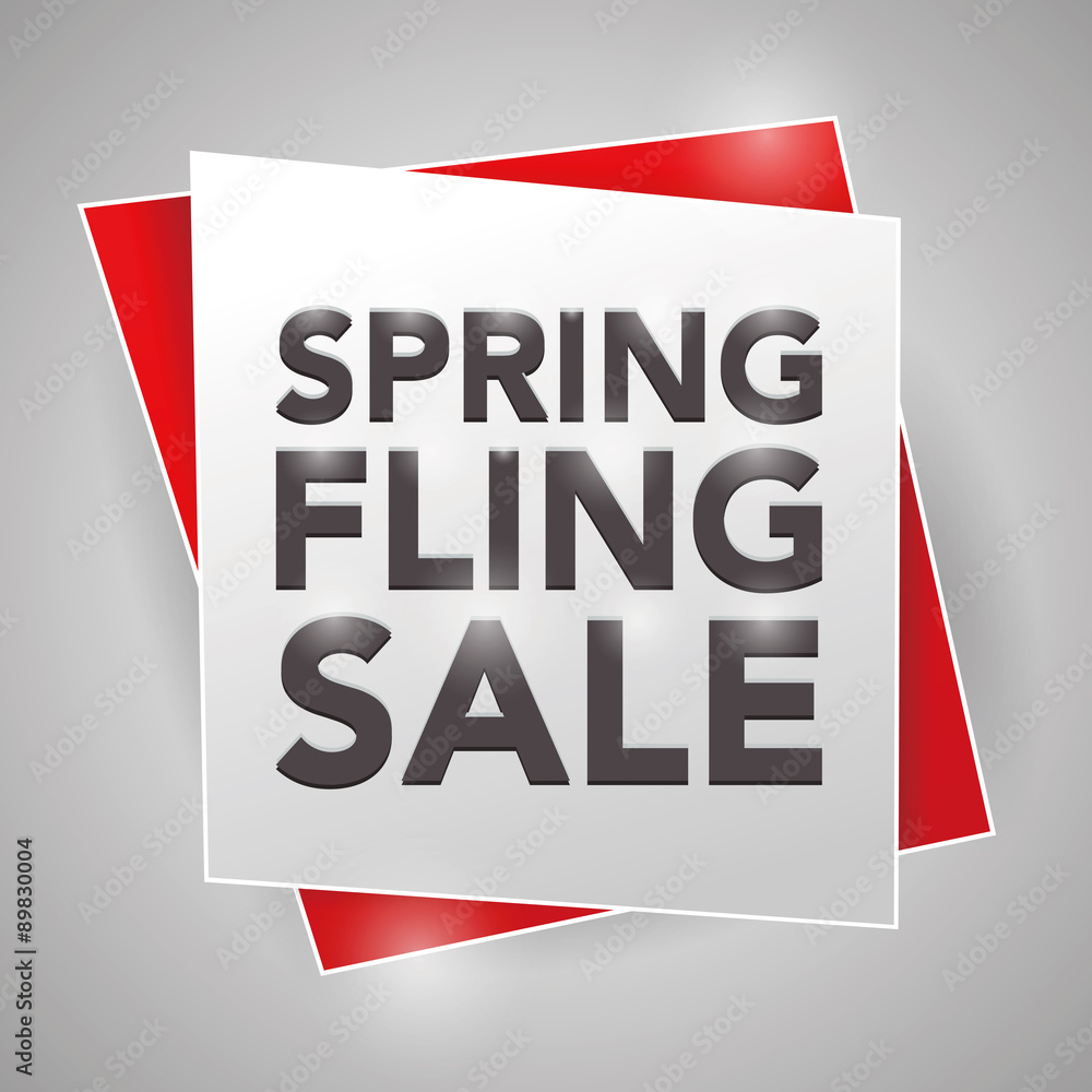 Фотография SPRING FLING SALE, poster design element