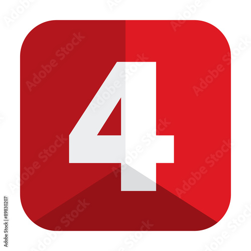 VECTOR NUMBER ICON “4”