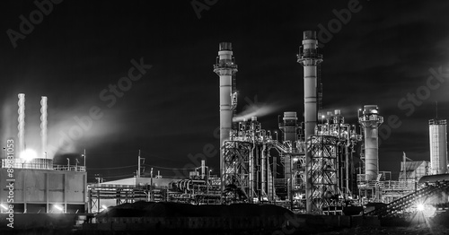 Twilight photo of power plant © tum2282