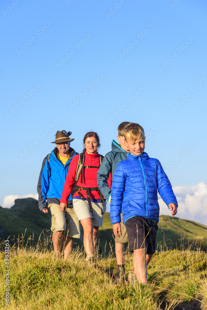 Wanderer in der Abendsonne Wanderer in der Abendsonne