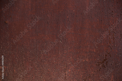 metal painted rusty red