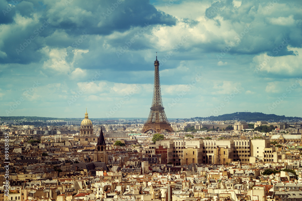 View on Eiffel Tower, Paris, France