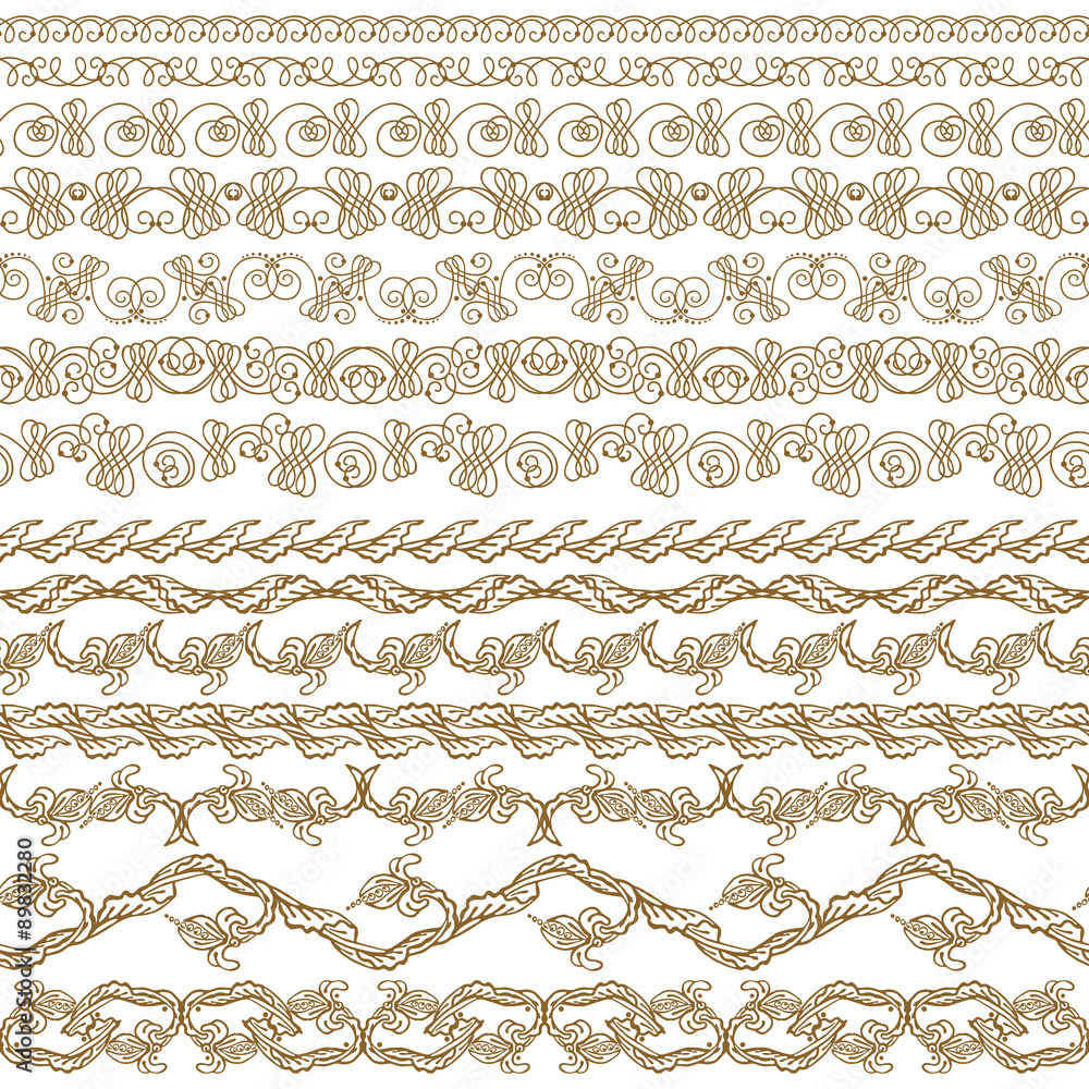 Horizontal elements decoration vector Horizontal elements decoration vector