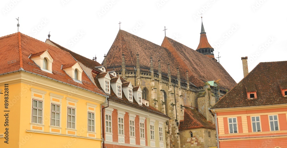 Medieval architecture of the Black Church in Brasov, Romania