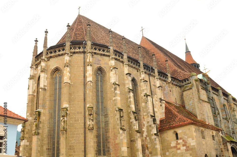 Medieval architecture of the Black Church in Brasov, Romania