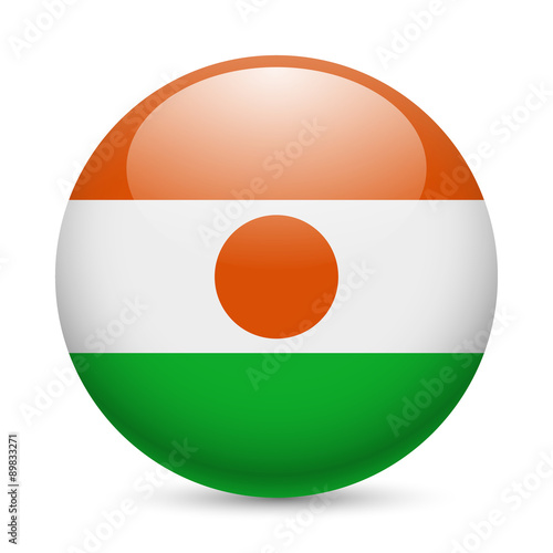 Round glossy icon of Niger Free Download Round glossy icon of Niger - GFXLoad
