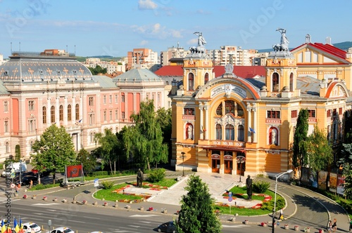  Architecture of the National Theatre and Opera in Cluj Napoca, Romania