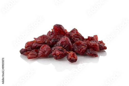 Pile of dried cranberries
