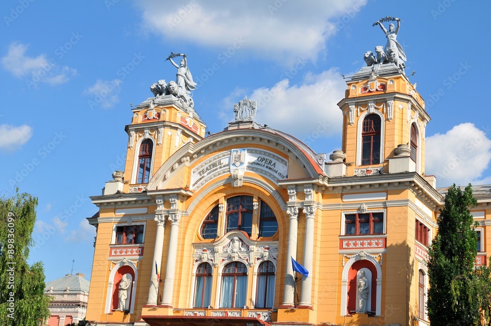  Architecture of the National Theatre and Opera in Cluj Napoca, Romania