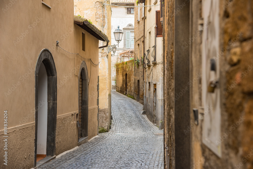 Fototapeta Orvieto still keeps a medieval town's atmosphere 中世の雰囲気を残すオルヴィエート