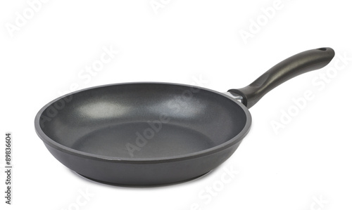 Empty pan isolated on white background