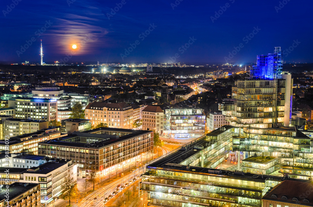 Hannover bei Nacht, Deutschland