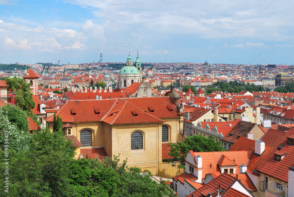 Top-view of Prague