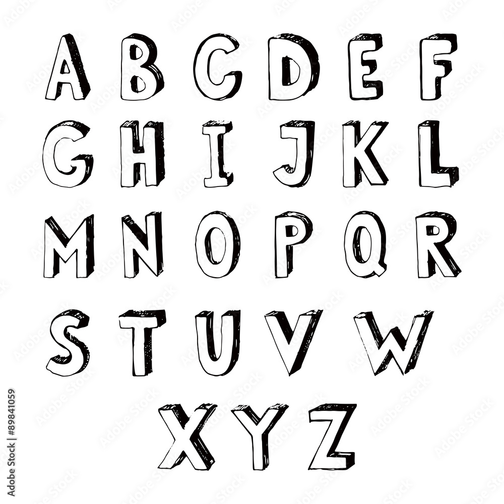Handmade typeface 