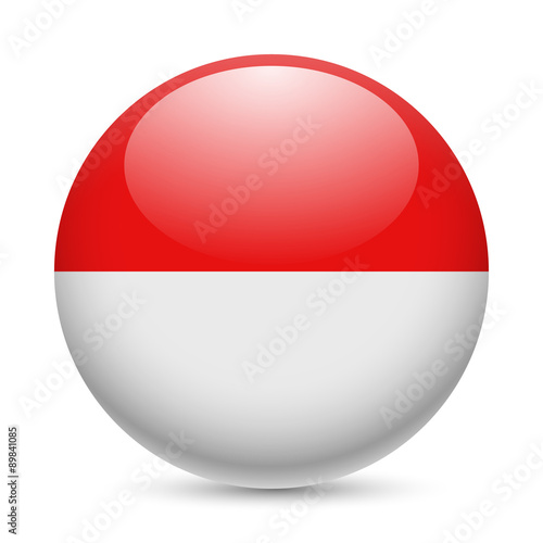 Free Download Round glossy icon of Indonesia - GFXLoad