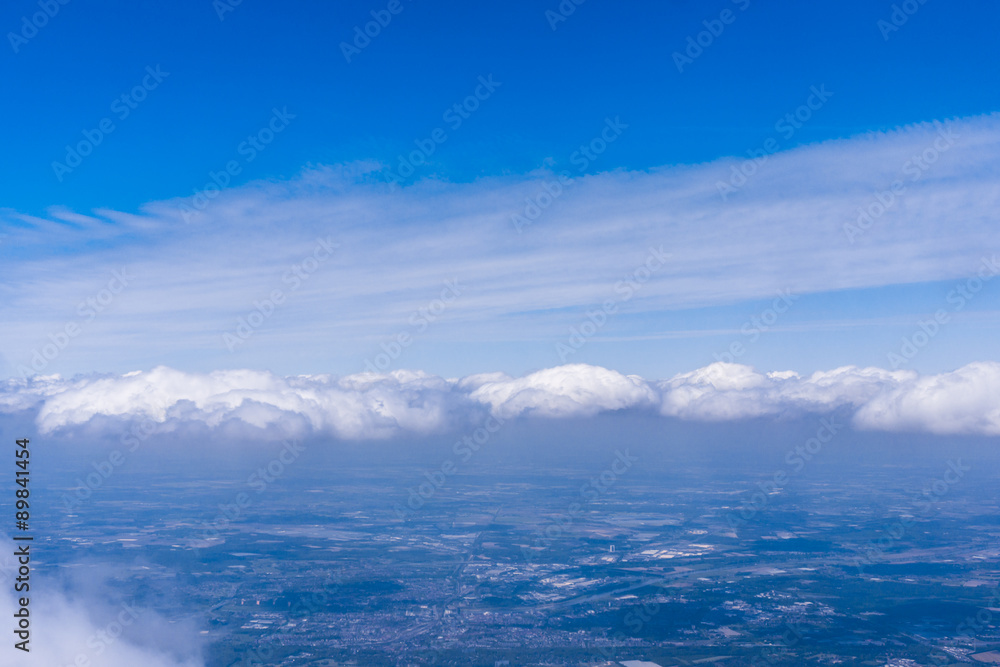 Aerial view from plane. Germany