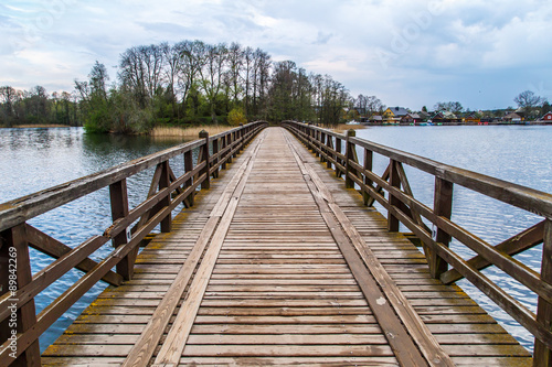 Wooden Bridge on Lake © GeniusMinus