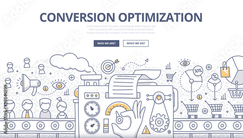 Conversion Optimization Doodle Concept