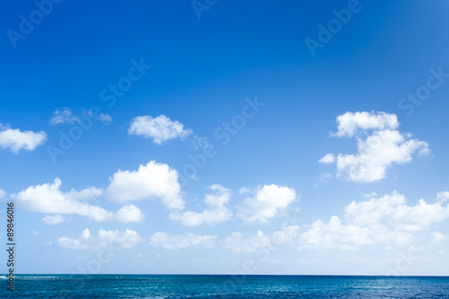 Blue sea background